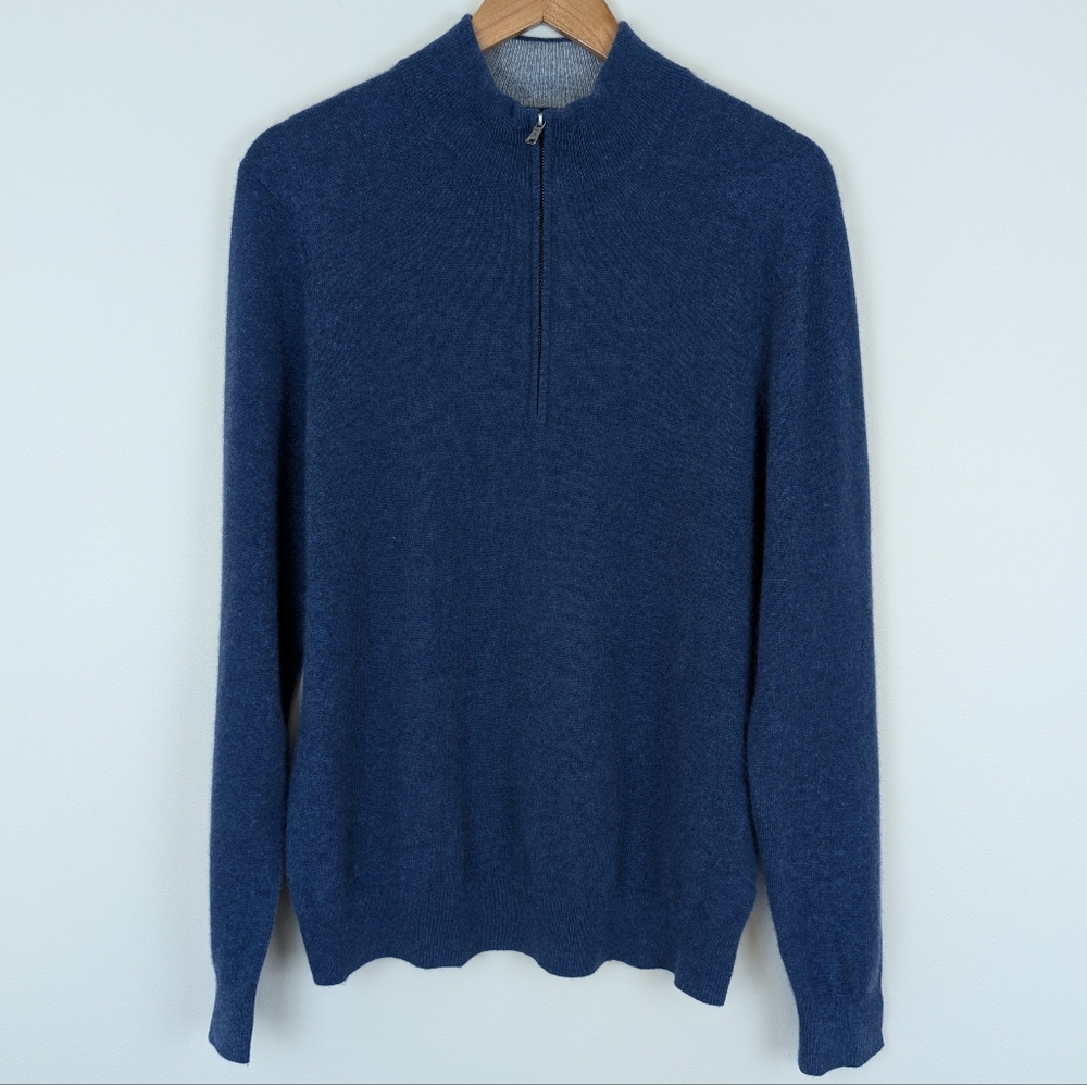 Dunning Golf Campbell Cashmere Quarter Zip Sweater